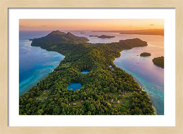 Vanuatus Lush Landscape At Dusk
