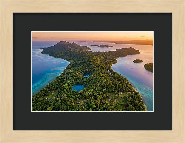 Vanuatus Lush Landscape At Dusk