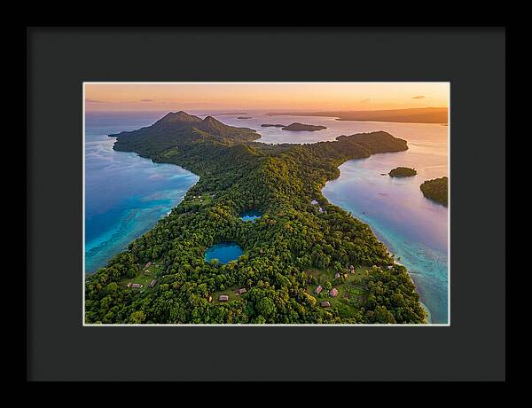 Vanuatus Lush Landscape At Dusk