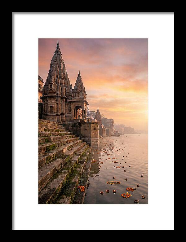 Varanasi Ghats At Dawn