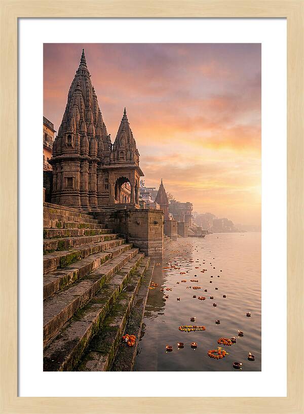 Varanasi Ghats At Dawn