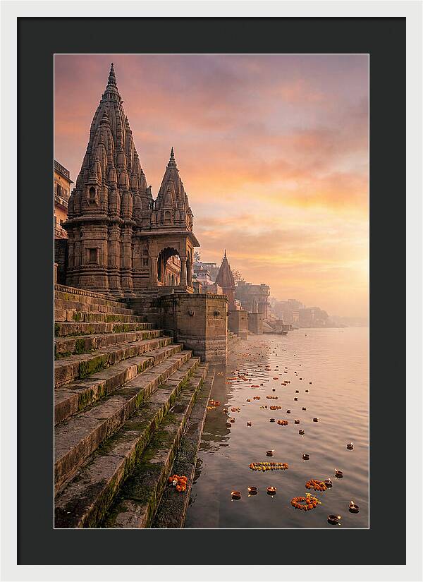 Varanasi Ghats At Dawn