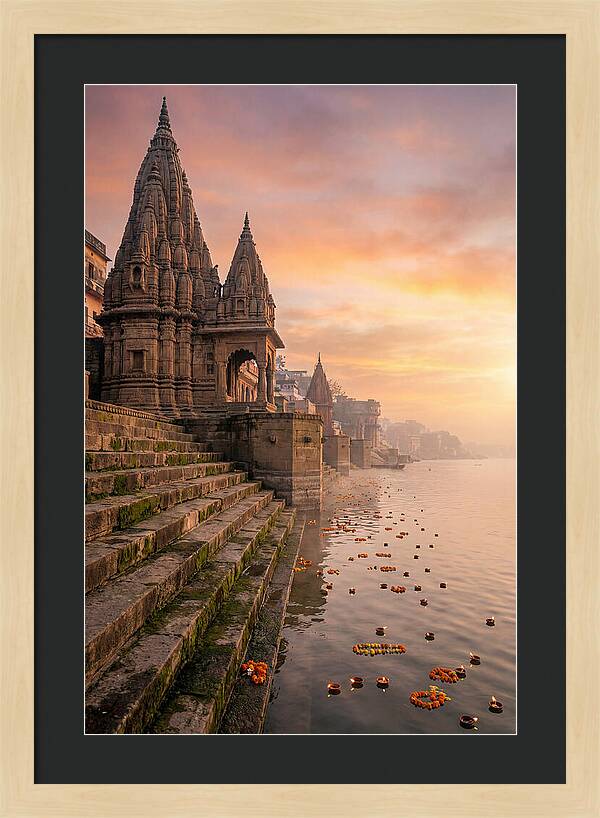 Varanasi Ghats At Dawn