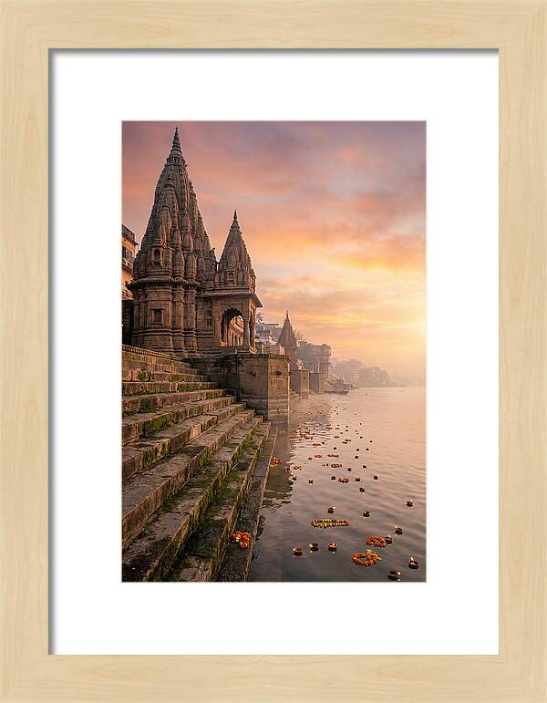 Varanasi Ghats At Dawn