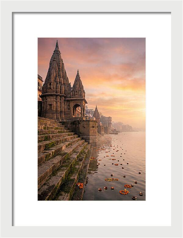 Varanasi Ghats At Dawn