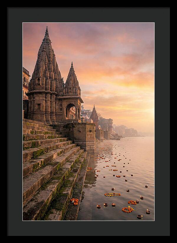Varanasi Ghats At Dawn