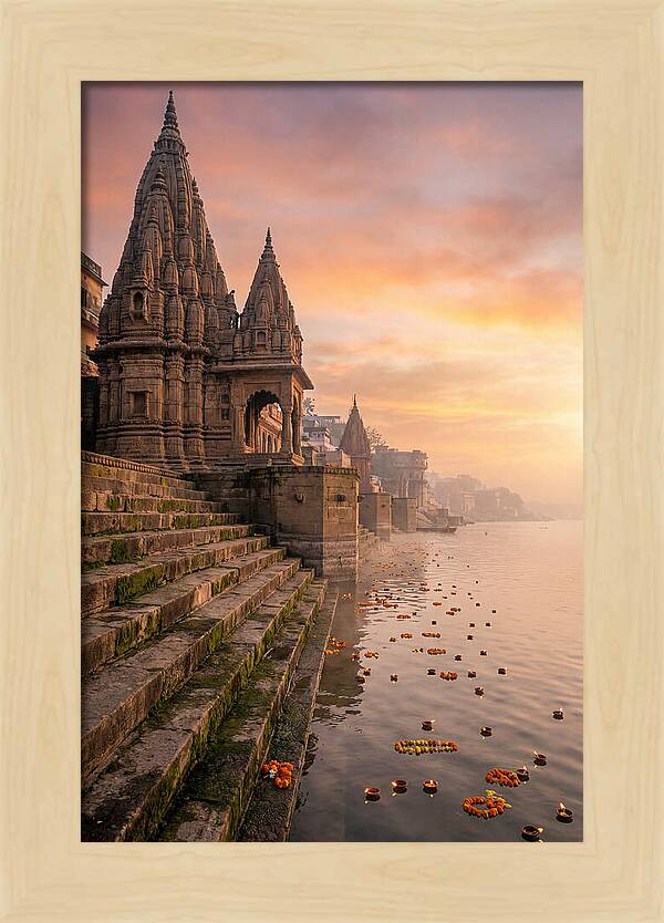Varanasi Ghats At Dawn