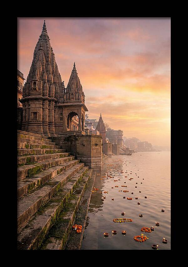 Varanasi Ghats At Dawn