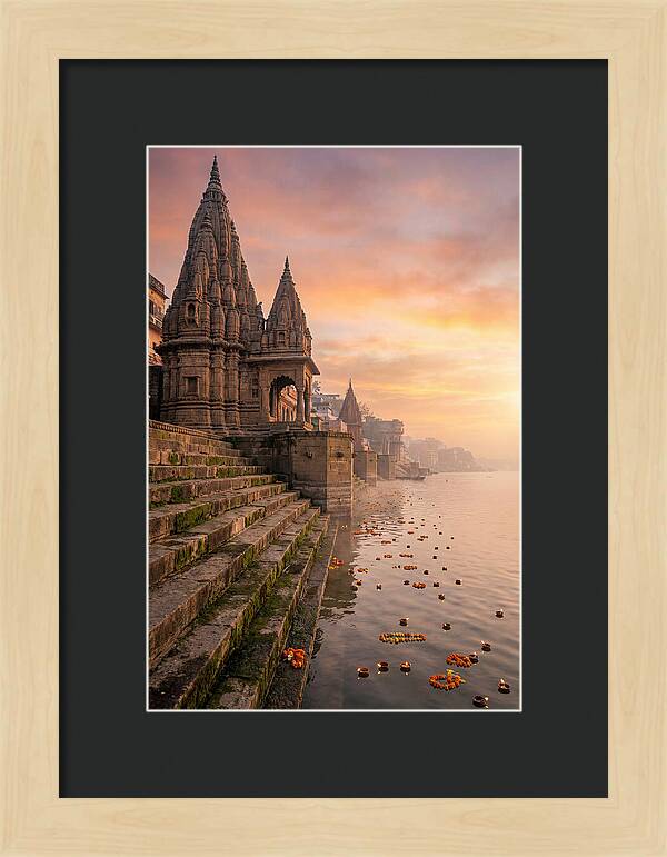 Varanasi Ghats At Dawn