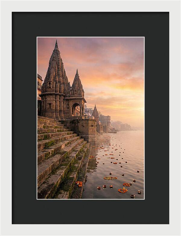 Varanasi Ghats At Dawn