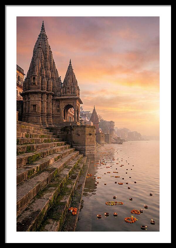 Varanasi Ghats At Dawn
