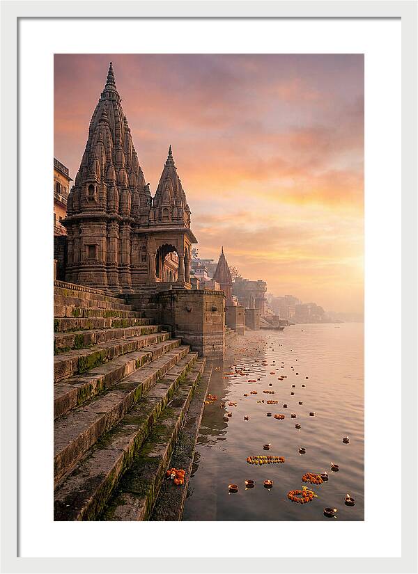 Varanasi Ghats At Dawn