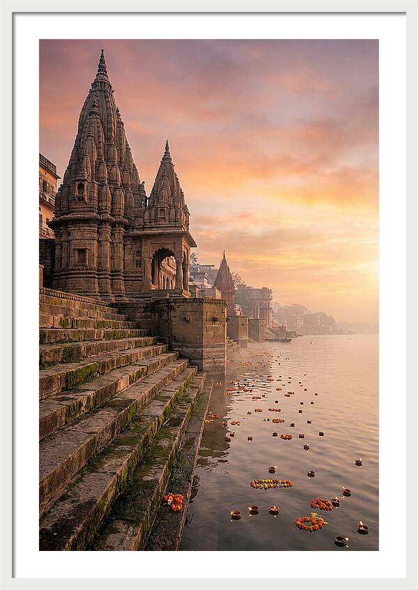 Varanasi Ghats At Dawn