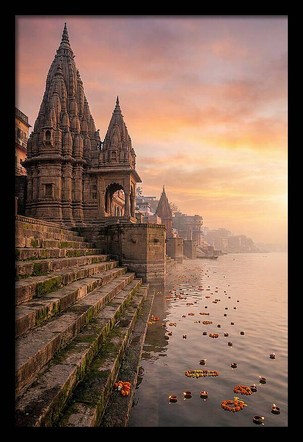 Varanasi Ghats At Dawn