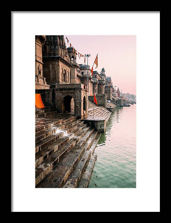Varanasi Ghats At Dawn