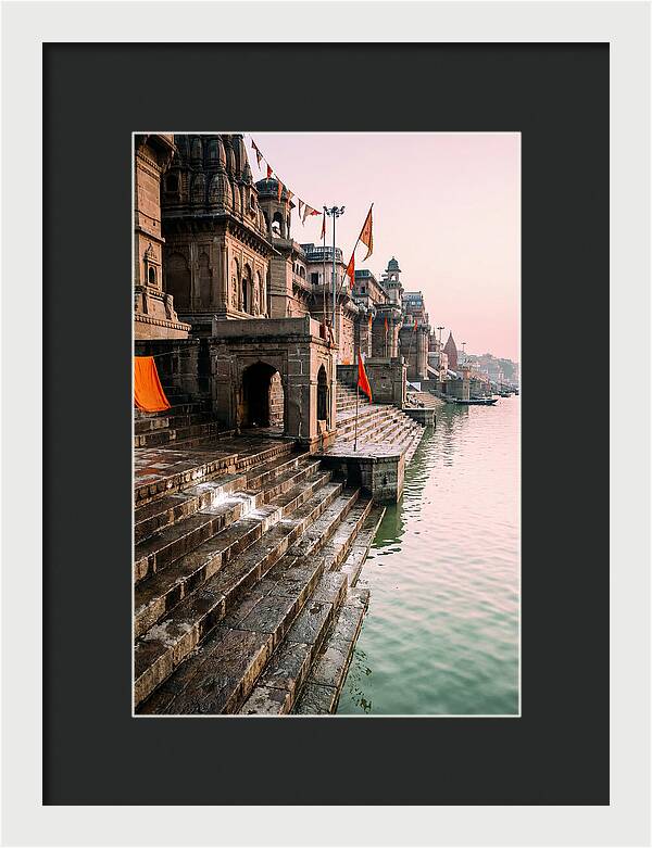 Varanasi Ghats At Dawn