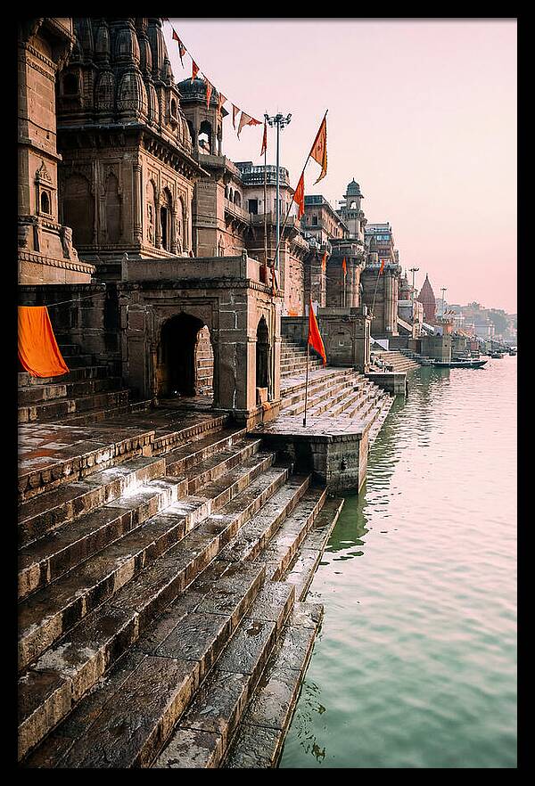 Varanasi Ghats At Dawn