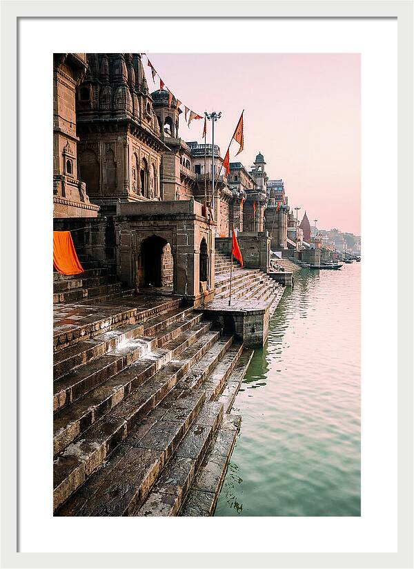 Varanasi Ghats At Dawn