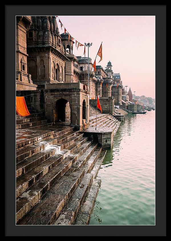Varanasi Ghats At Dawn