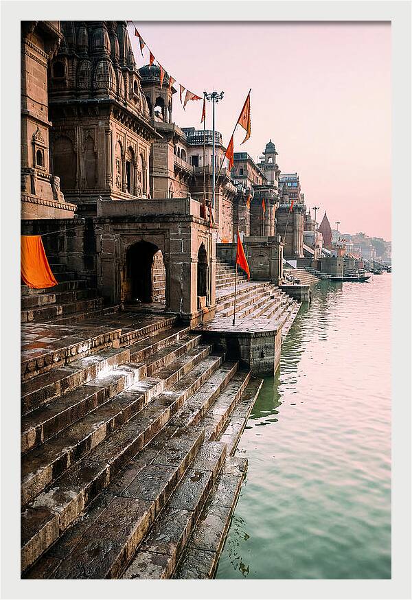 Varanasi Ghats At Dawn