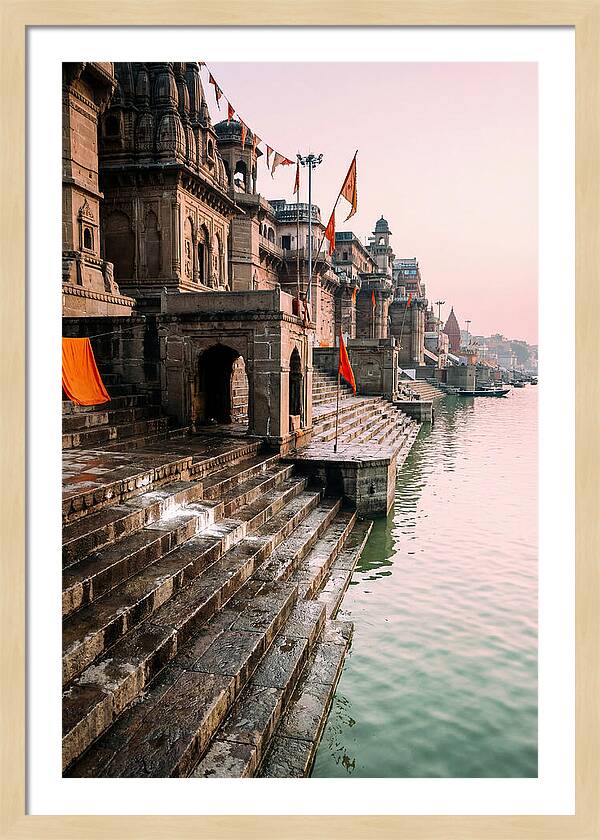 Varanasi Ghats At Dawn