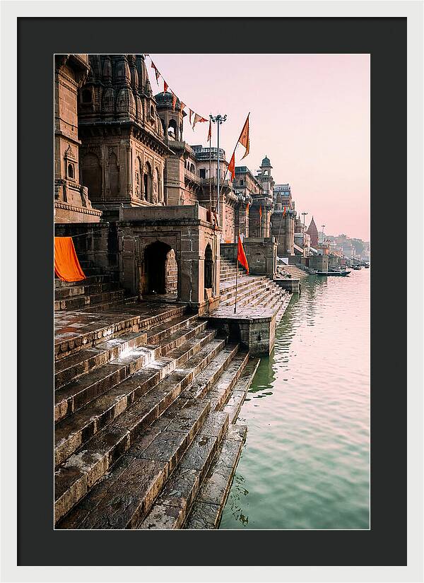 Varanasi Ghats At Dawn