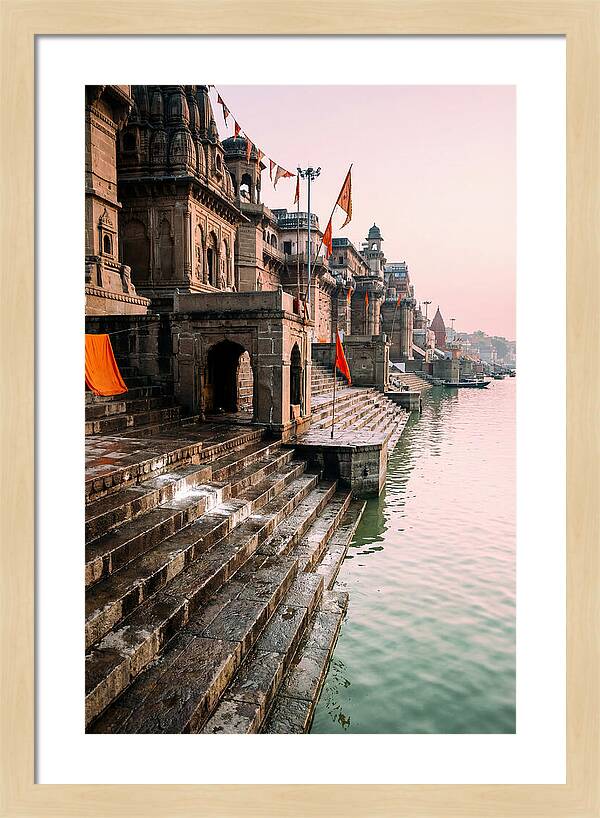 Varanasi Ghats At Dawn