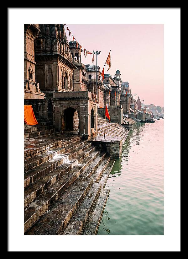 Varanasi Ghats At Dawn