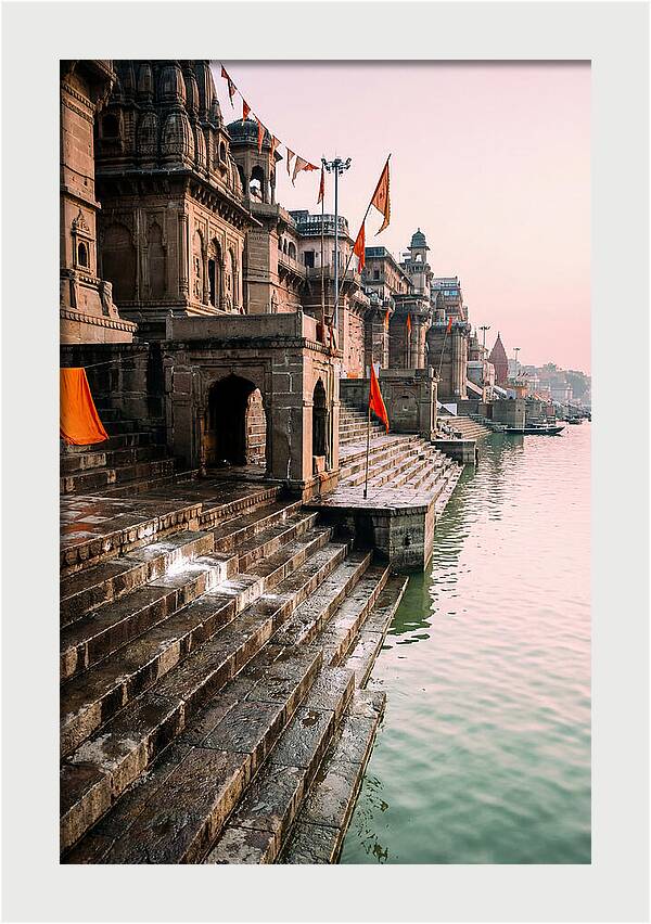 Varanasi Ghats At Dawn
