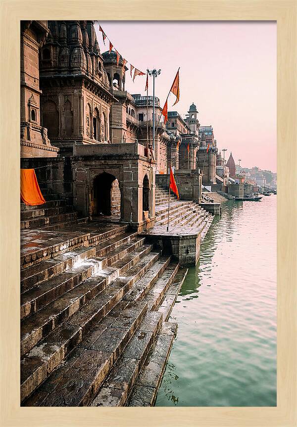 Varanasi Ghats At Dawn