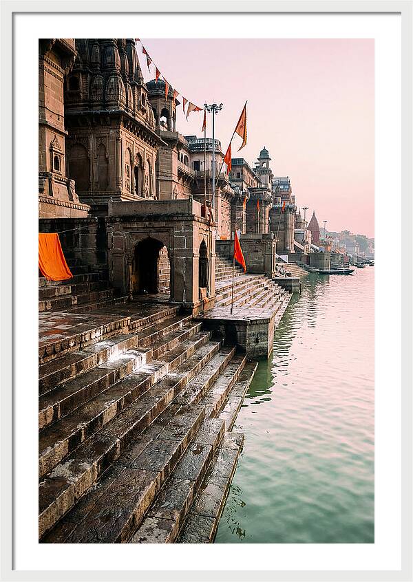 Varanasi Ghats At Dawn