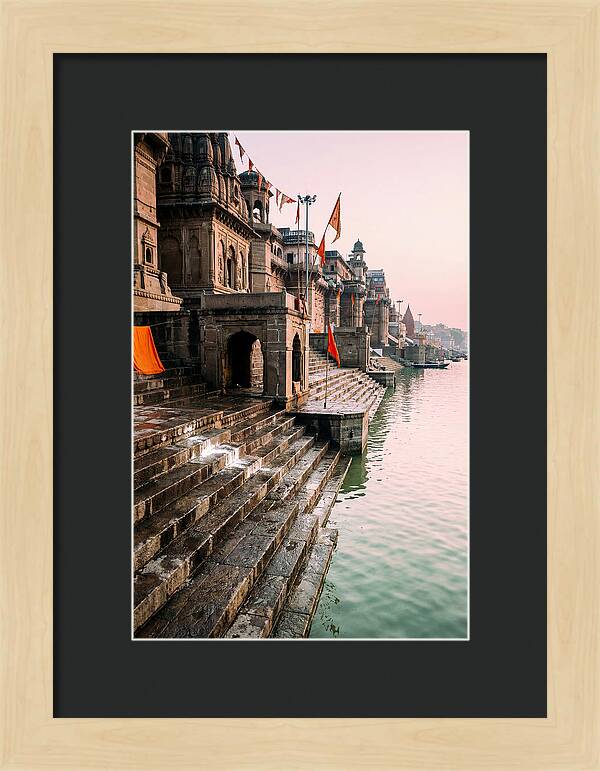Varanasi Ghats At Dawn
