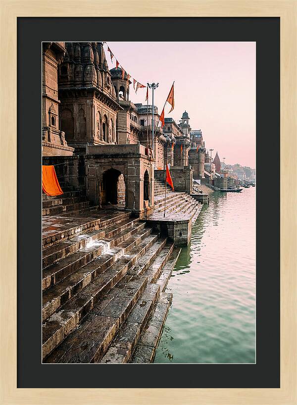 Varanasi Ghats At Dawn