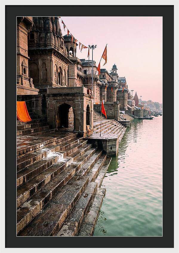 Varanasi Ghats At Dawn