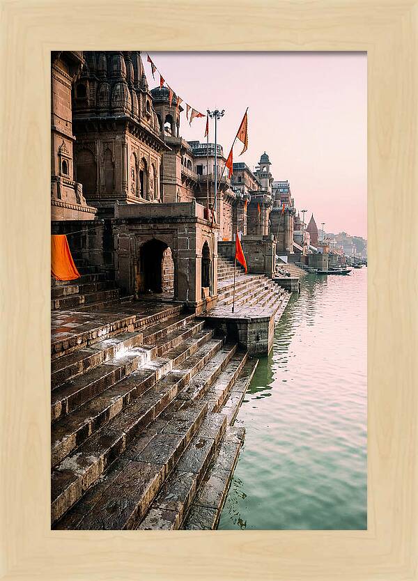 Varanasi Ghats At Dawn
