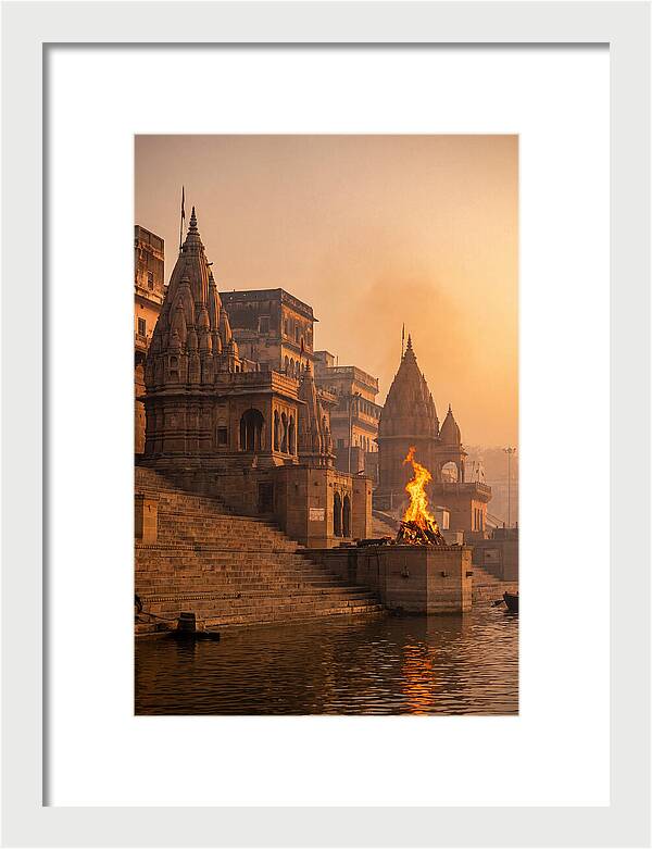 Varanasi Ghats At Sunrise