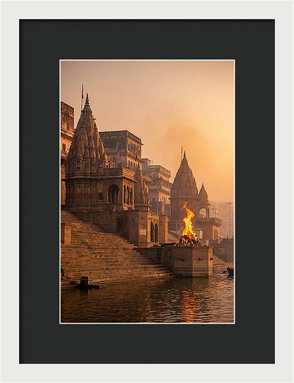 Varanasi Ghats At Sunrise