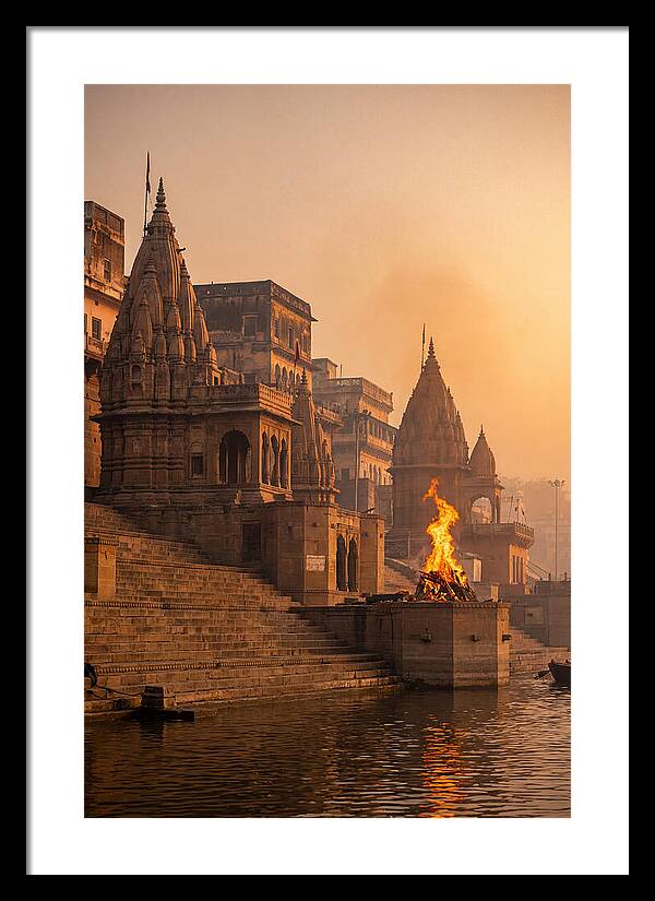 Varanasi Ghats At Sunrise