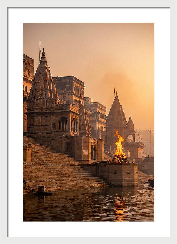 Varanasi Ghats At Sunrise