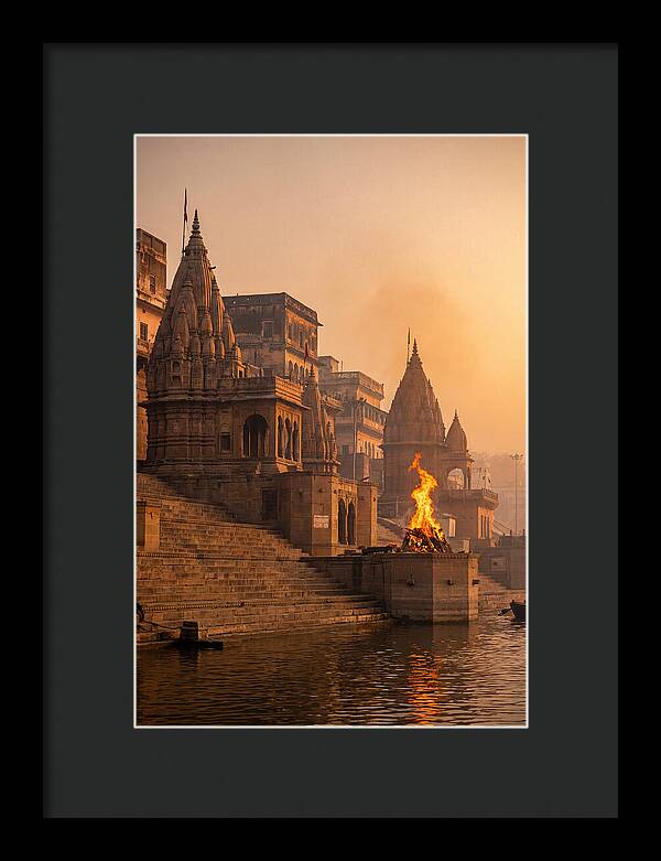 Varanasi Ghats At Sunrise