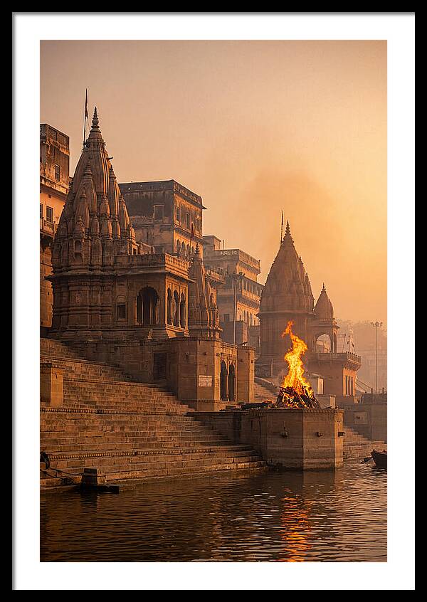 Varanasi Ghats At Sunrise