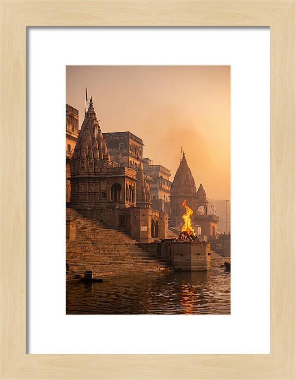 Varanasi Ghats At Sunrise