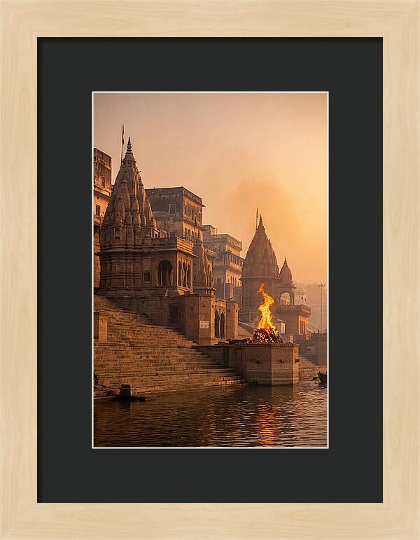Varanasi Ghats At Sunrise