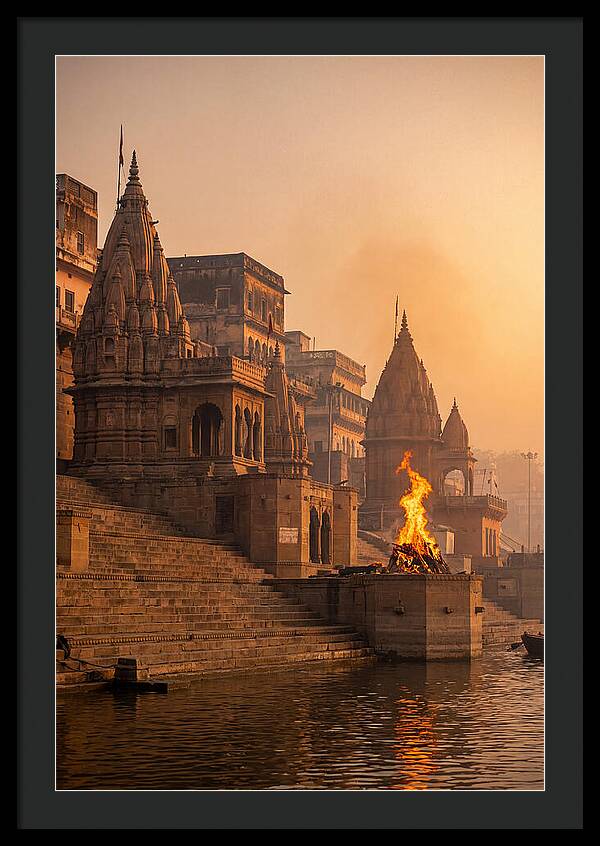 Varanasi Ghats At Sunrise