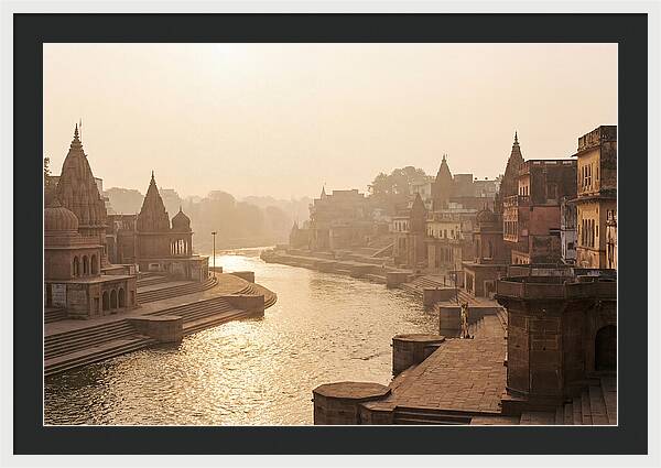Varanasi Ghats Serenity At Dawn