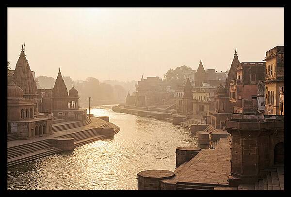 Varanasi Ghats Serenity At Dawn
