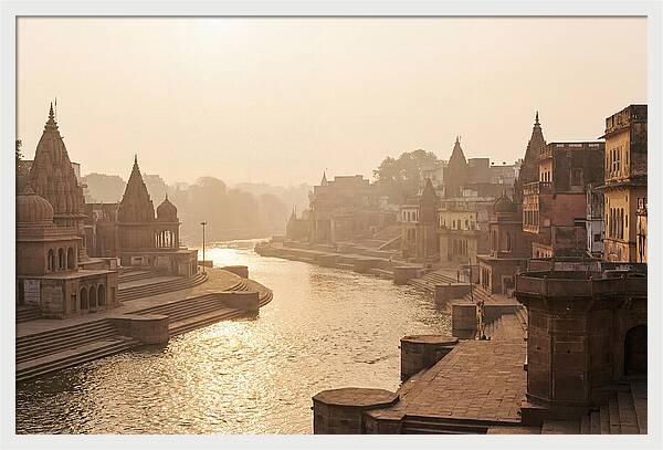 Varanasi Ghats Serenity At Dawn