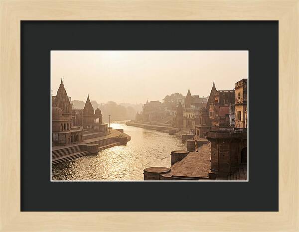 Varanasi Ghats Serenity At Dawn