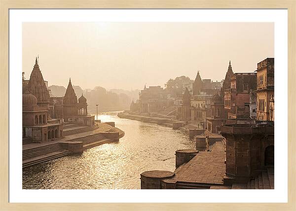 Varanasi Ghats Serenity At Dawn