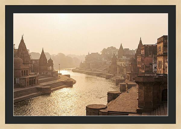 Varanasi Ghats Serenity At Dawn